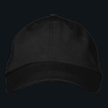 Gewoon zwart geborduurde pet<br><div class="desc">Gewoon zwart geborduurd Pet</div>