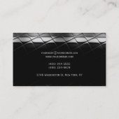 Gewoon zwart grijs Visitekaartje (Achterkant)