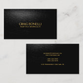 Gewoon zwart grijs Visitekaartje (Voorkant / Achterkant)