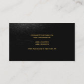 Gewoon zwart grijs Visitekaartje (Achterkant)