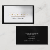 Gewoon zwart grijs Visitekaartje (Voorkant / Achterkant)