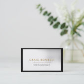 Gewoon zwart grijs Visitekaartje (Staand voorkant)