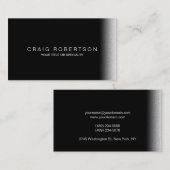 Gewoon zwart grijs Visitekaartje (Voorkant / Achterkant)