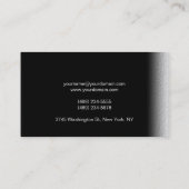 Gewoon zwart grijs Visitekaartje (Achterkant)