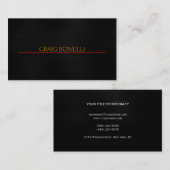 Gewoon zwart grijs Visitekaartje (Voorkant / Achterkant)