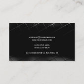 Gewoon zwart grijs Visitekaartje (Achterkant)