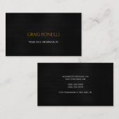 Gewoon zwart grijs Visitekaartje (Voorkant / Achterkant)