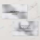 Gewoon zwart grijs wit strepe Visitekaartje (Voorkant / Achterkant)