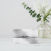 Gewoon zwart grijs wit strepe Visitekaartje (Staand voorkant)