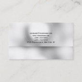 Gewoon zwart grijs wit strepe Visitekaartje (Achterkant)