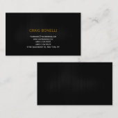 Gewoon zwart grijs wit strepe Visitekaartje (Voorkant / Achterkant)