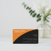 Gewoon zwart Sinaasappel Visitekaartje (Staand voorkant)