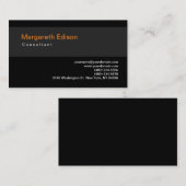 Gewoon zwart streep standaard Visitekaartje (Voorkant / Achterkant)