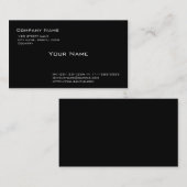 Gewoon zwart visitekaartje (Voorkant / Achterkant)