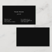 gewoon zwart visitekaartje (Voorkant / Achterkant)