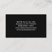Gewoon zwart Visitekaartje (Achterkant)