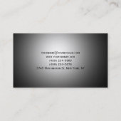 Gewoon zwart Visitekaartje voor eenvoudig beheer (Achterkant)