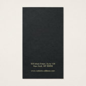 Gewoon zwart, voeg uw Logo met oorscherm toe Visitekaartje (Achterkant)