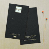 Gewoon zwart, voeg uw Logo met oorscherm toe Visitekaartje