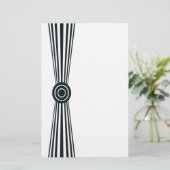 Gewoon zwart-wit briefpapier (Staand voorkant)