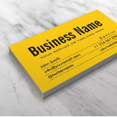 Gewoon zwart-wit en geel Visitekaartje