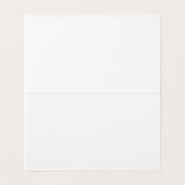 Gewoon zwart-wit minimalistisch modern visitekaartje (Binnenkant ongevouwen)