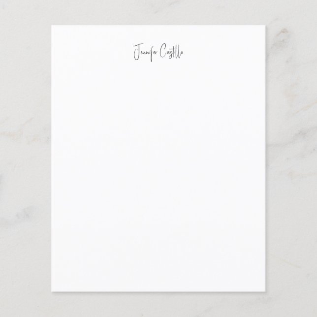 Gewoon zwart wit minimalistische kalligrafie (Voorkant)