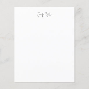 Gewoon zwart wit minimalistische kalligrafie flyer