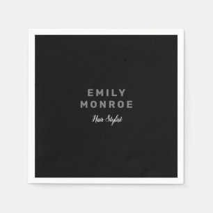 Gewoon zwart-wit, modern minimalistisch servet