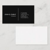 Gewoon zwart-wit, modern visitekaartje (Voorkant / Achterkant)