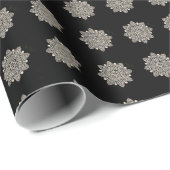 Gewoon zwart/wit patroon Hmong inpakpapier (Rol Hoek)