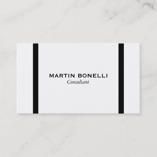 Gewoon zwart wit rand standaard Visitekaartje (Voorkant)