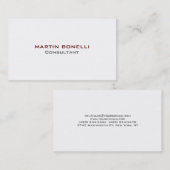 Gewoon zwart wit rood, zwart Visitekaartje (Voorkant / Achterkant)