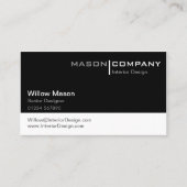 Gewoon zwart-wit Visitekaartje (Voorkant)