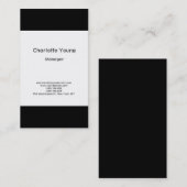 Gewoon zwart wit, zwart wit, klein visitekaartje (Voorkant / Achterkant)