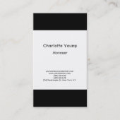 Gewoon zwart wit, zwart wit, klein visitekaartje (Voorkant)