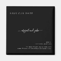 Gewoon zwarte bruiloft Bewaar onze datum