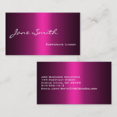 Gewoon zwoegen van roze professionele Visitekaartj Visitekaartje (Voorkant / Achterkant)