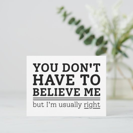 Gewoonlijk juist briefkaart (Staand voorkant)