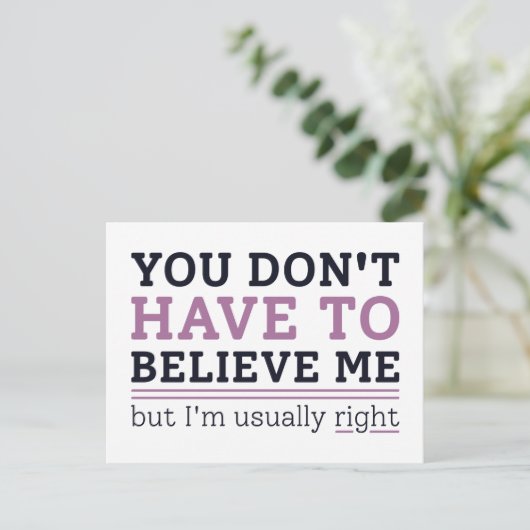 Gewoonlijk juist briefkaart (Staand voorkant)