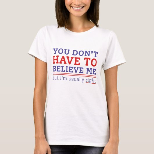 Gewoonlijk juist t-shirt (Voorkant)