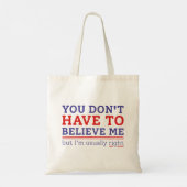 Gewoonlijk juist tote bag (Achterkant)