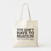 Gewoonlijk juist tote bag (Achterkant)