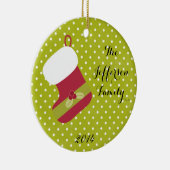 Gewoonlijk kerstcadeau keramisch ornament (Rechts)
