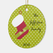 Gewoonlijk kerstcadeau keramisch ornament (Links)