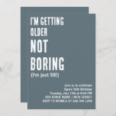 GEWOONTE IK WORD OUDER NIET SAAI GRAPPIGE VERJAARD KAART (Voorkant / Achterkant)