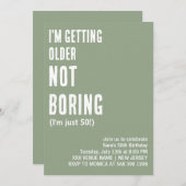 GEWOONTE IK WORD OUDER NIET SAAI GRAPPIGE VERJAARD KAART (Voorkant / Achterkant)