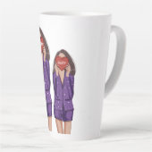 gewoonte, moeder, dochter, moederdag, cadeau, latte mok (Rechterhoek)