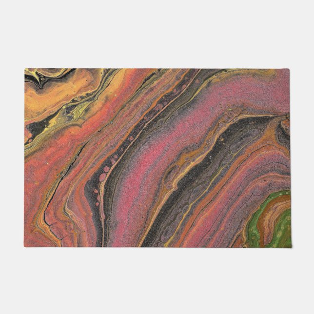 Gewoonte van Lovin 3 Unieke Abstracte Deurmat (Voorkant)