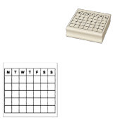 Gewoontetracker Bullet Journal Mini Kalender Stemp Rubberstempel (Gestempeld)